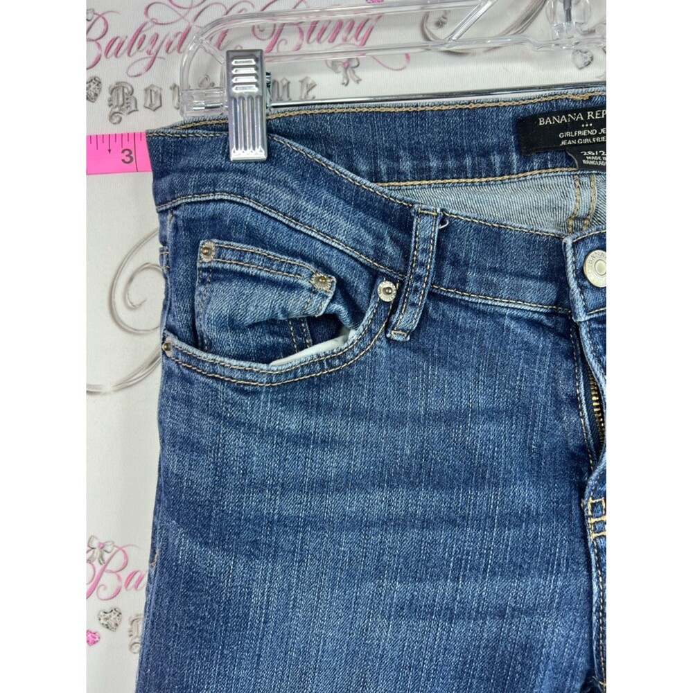 Banana Republic girlfriend Jean Women’s Blue Straight-Leg Jeans - Picture 5 of 10